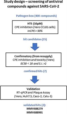 Identification of Compounds With Antiviral Activity Against SARS-CoV-2 in the MMV Pathogen Box Using a Phenotypic High-Throughput Screening Assay